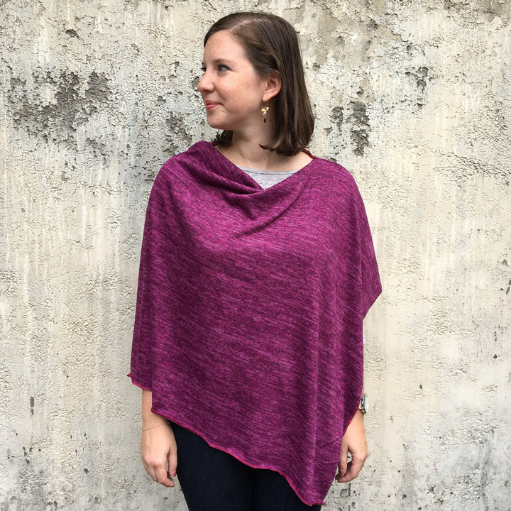 Heather Jersey Poncho