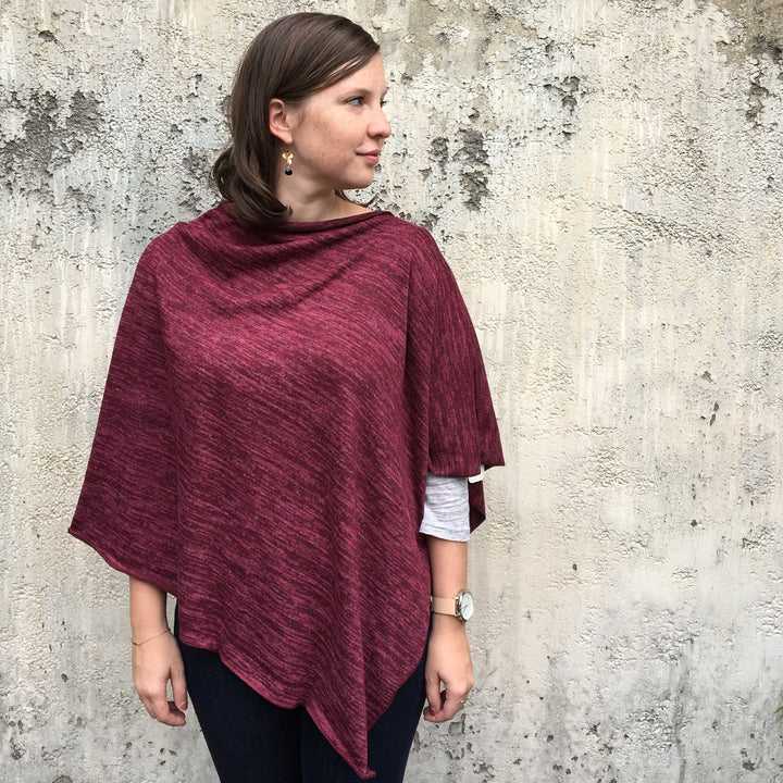 Heather Jersey Poncho