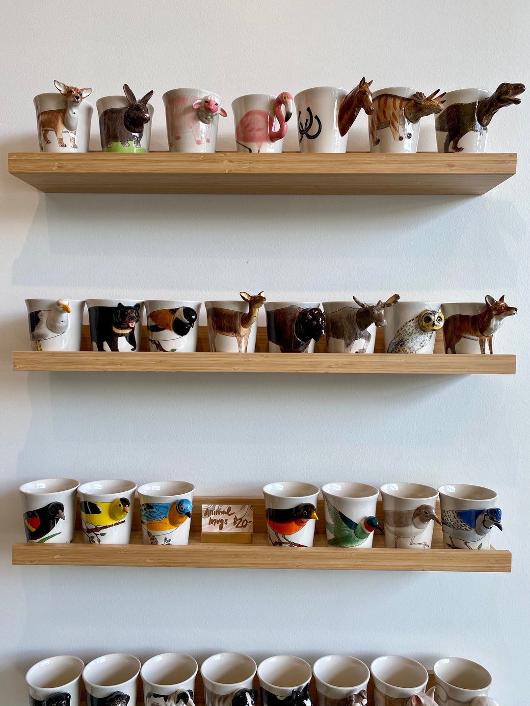 Ceramic Animal Mugs | Birds