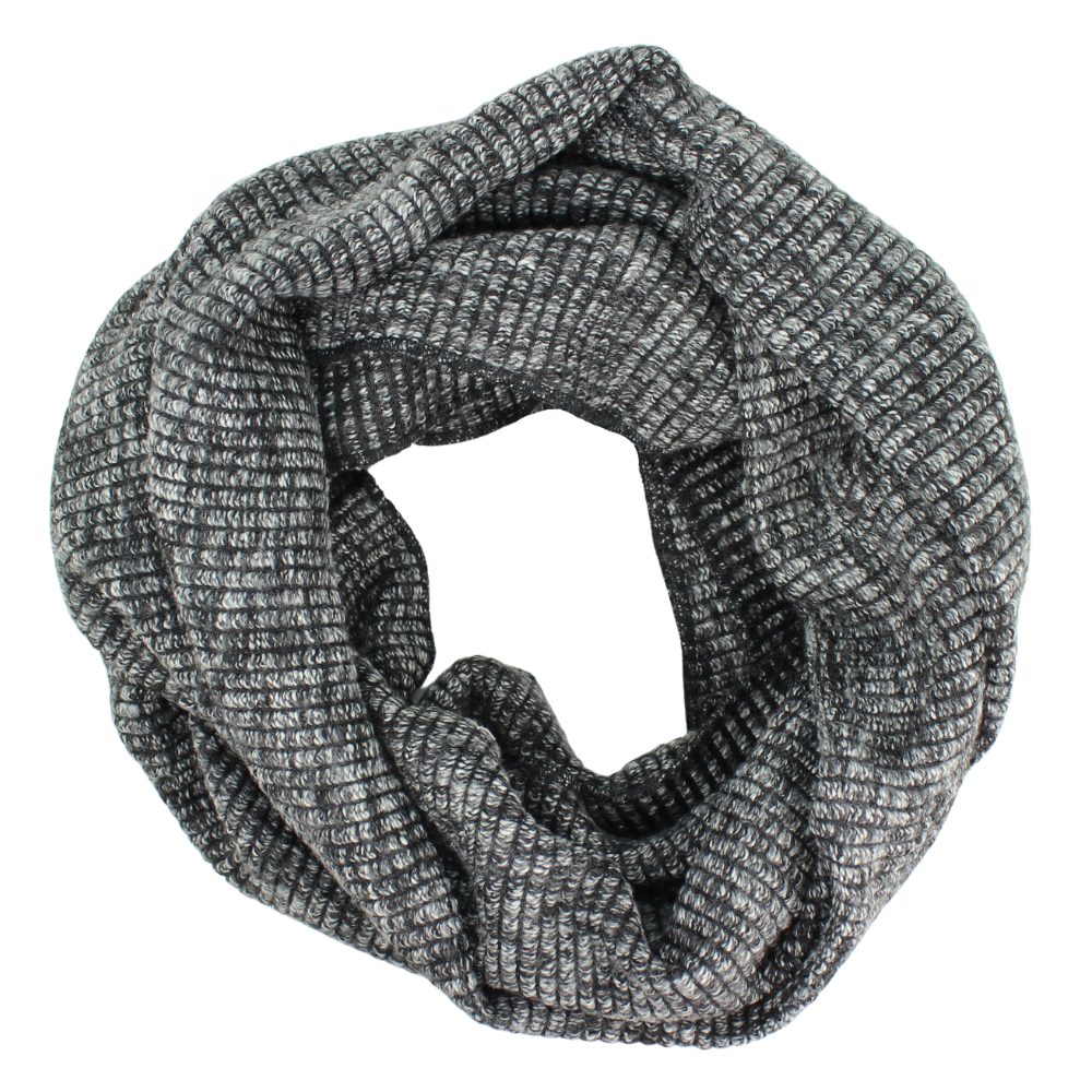 Winter Ribbed Knit Infinity Scarf