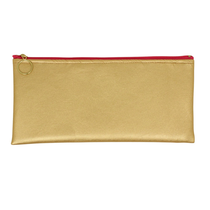 Vegan Leather Pencil Bag