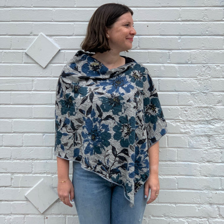 Heather Print Poncho