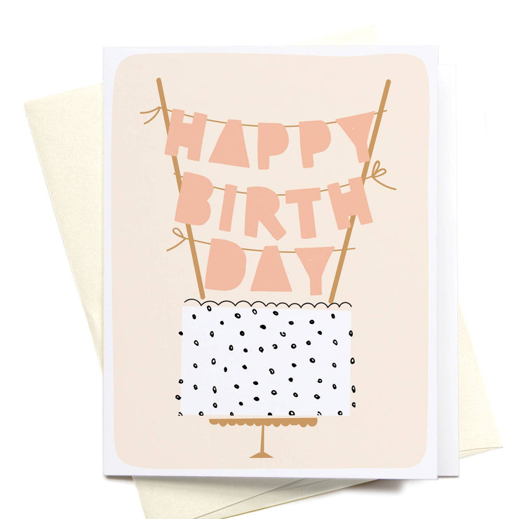 Birthday Card "Polka Dot Cake"