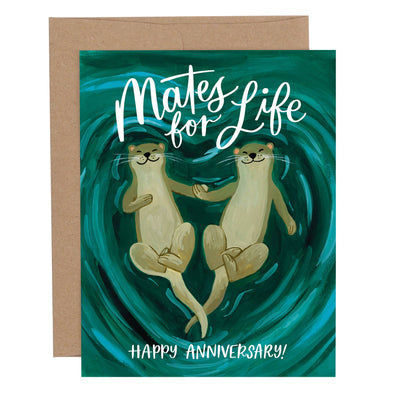 Anniversary Card "Otters"