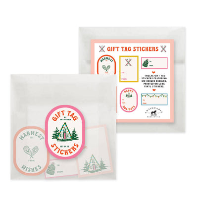 Gift Tag Stickers: Mountain Cabin