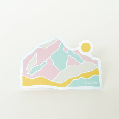 Climb Mountain Sticker