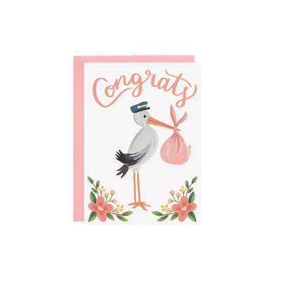 Baby Card "Stork"