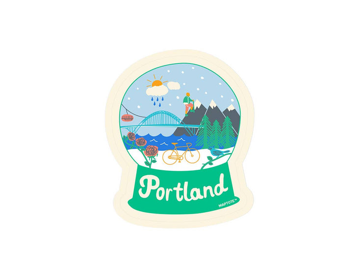 Portland Snowglobe Sticker