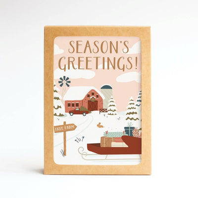 Boxed Christmas Cards "Winter Farm"