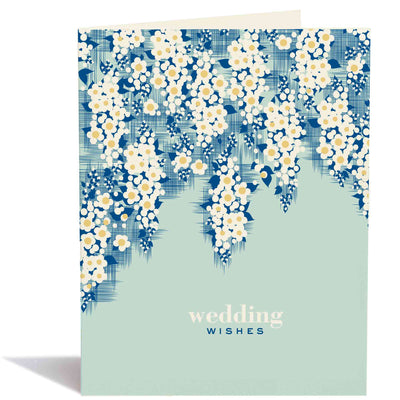 Wedding Card "Blue Floral"