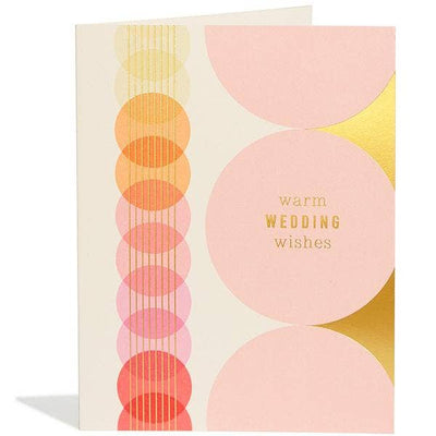 Wedding Card "Peach Art Deco"