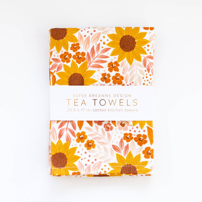 Sunflower Field Tea Towels | 2 Pack