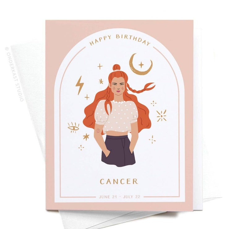 Birthday Card "Zodiac Cancer"