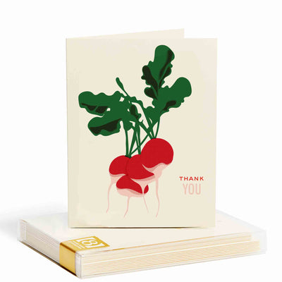 Boxed Thank You Cards "Radishes"