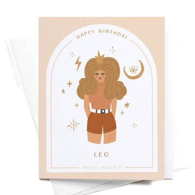 Birthday Card "Zodiac Leo"