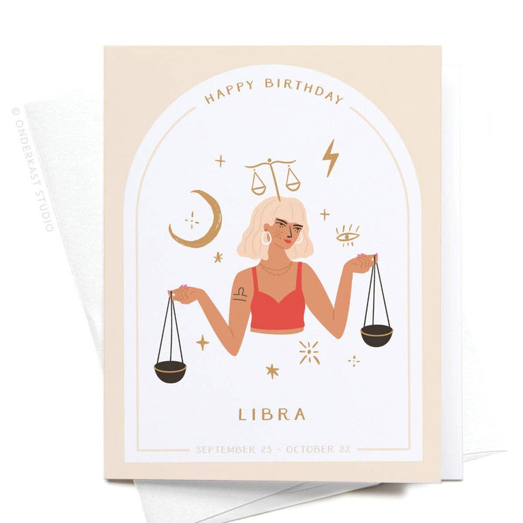 Birthday Card "Zodiac Libra"