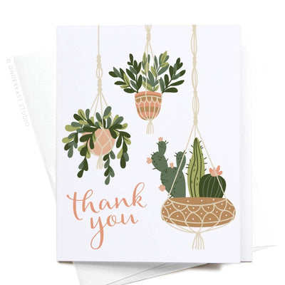 Thank You Card "Hanging Plants"