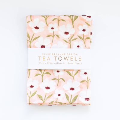 White Anemone Tea Towels | 2 Pack
