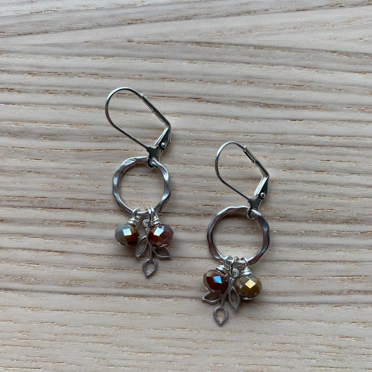 Silver Ring + Branch Earrings