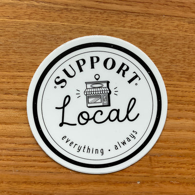 Vinyl Sticker "Support Local"