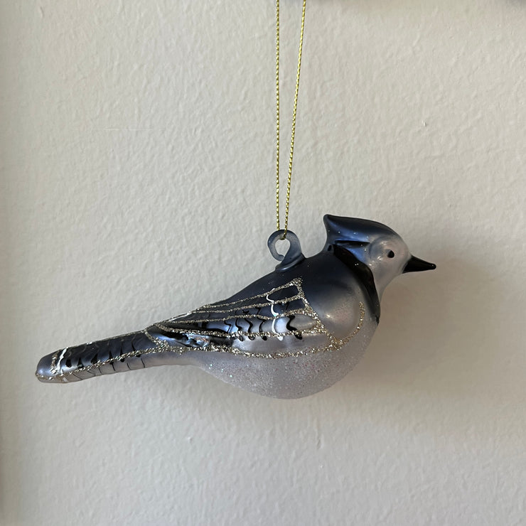 Glass Ornament "Blue Jay"