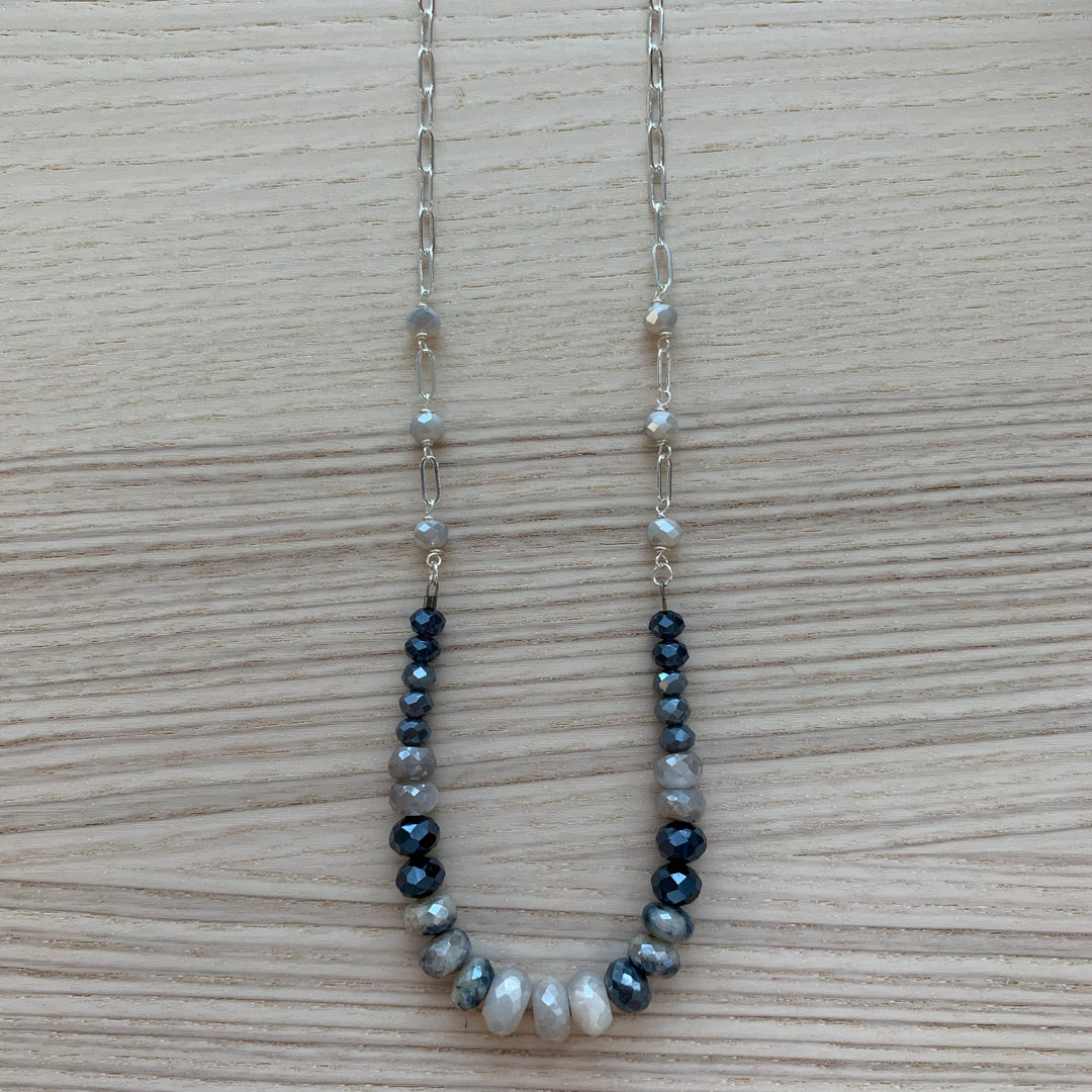 Silver Flex Long Necklace