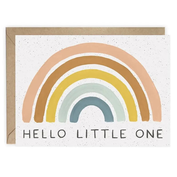 Baby Card "Rainbow Hello Little One"