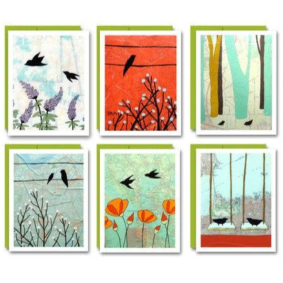 Boxed Blank Cards "Birds"